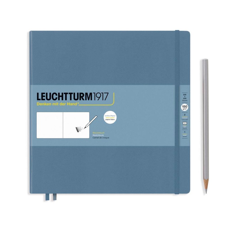 Leuchtturm1917 Square Sketchbook - Stone Blue