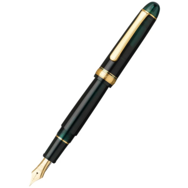 Platinum #3776 Century Fountain Pen - Laurel Green/Gold Calligraphy Nib