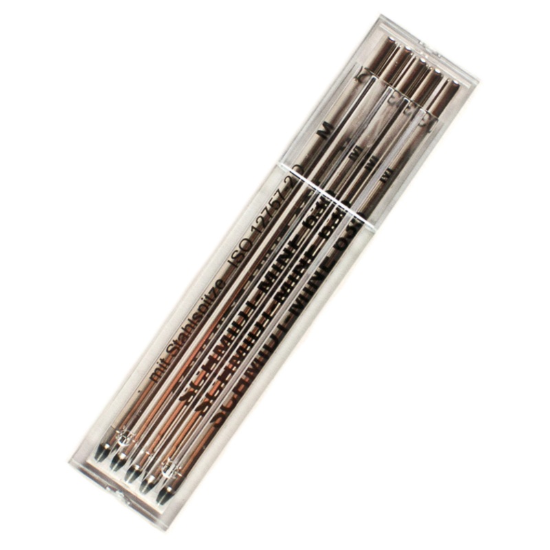 Schmidt Mini Refill 635 D1  - Black Medium 5 Pk