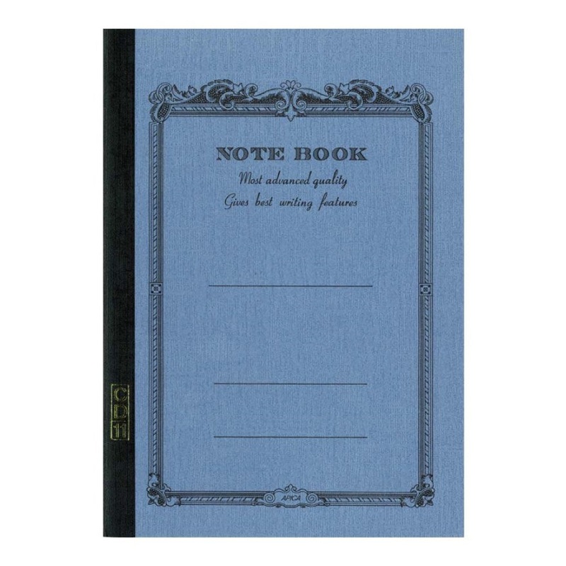 Apica A5 Mid Blue Lined Notebook