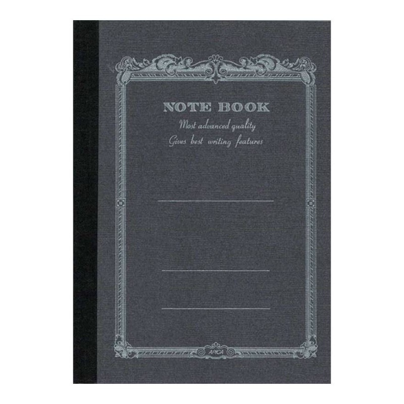 Apica A6 Black Lined Notebook