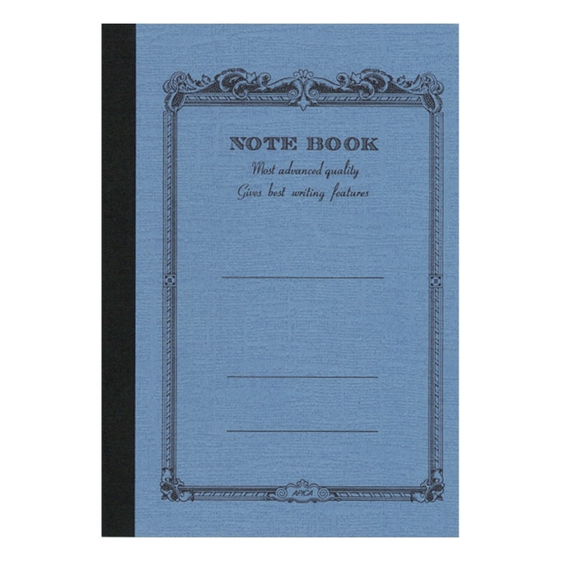Apica A6 Mid Blue Lined Notebook