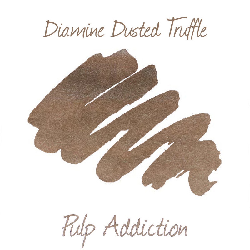 Diamine Green Edition Ink - Dusted Truffle Shimmer - 2ml Sample