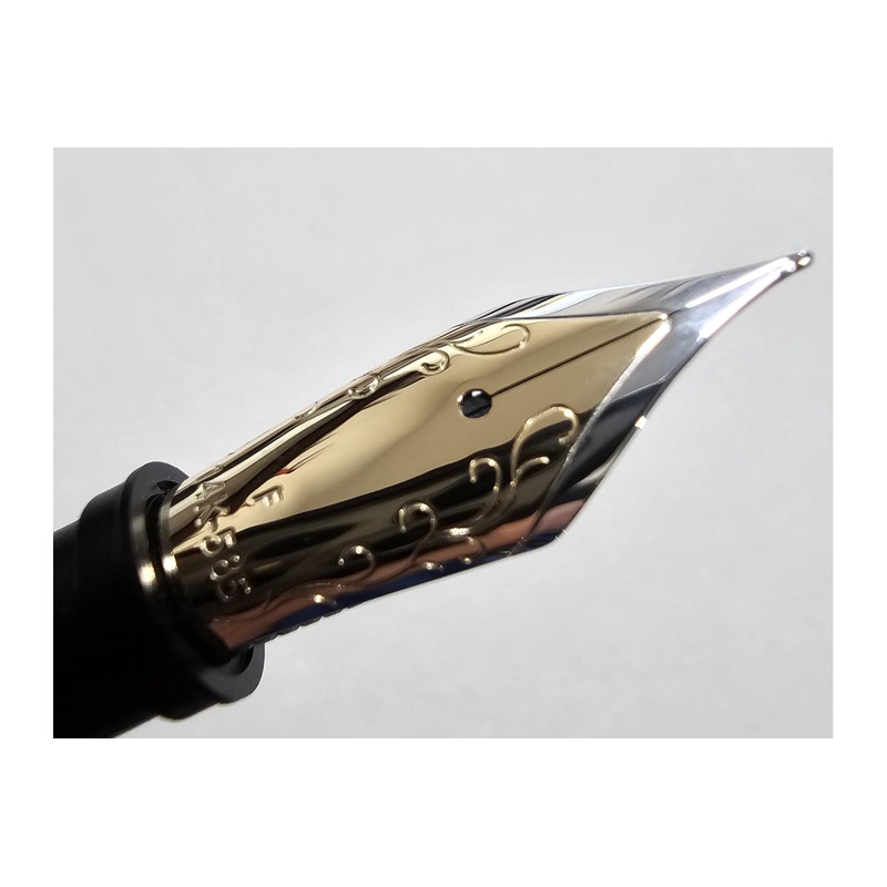 JoWo #6 14k Gold Duotone Nib with Floral Design