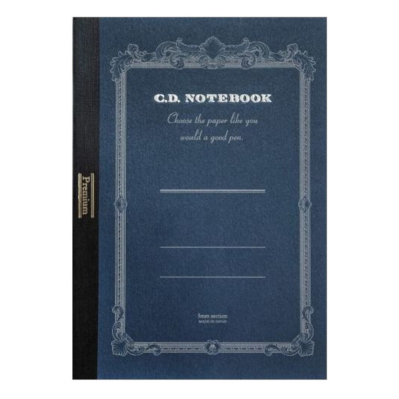 Apica Premium A5 Blue Lined Notebook, 192 Pages