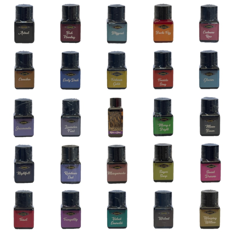 *Clearance* Diamine Purple Edition Inks - Complete Line 25 Bottles (12ml & 30ml - Unboxed)