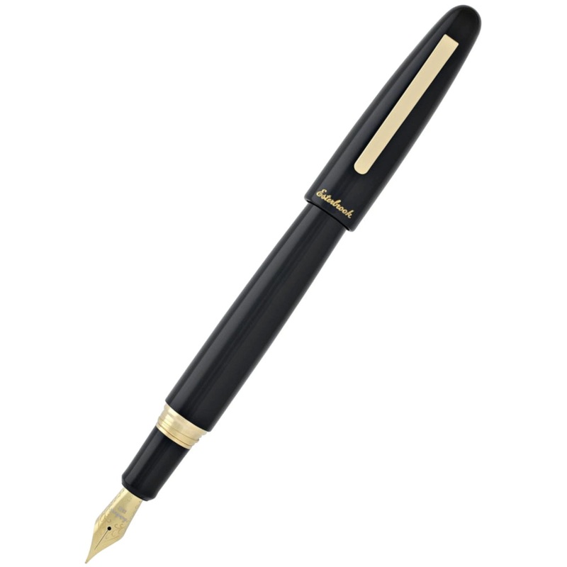 Esterbrook Estie Ebony Fountain Pen - Gold Trim, Custom Nib