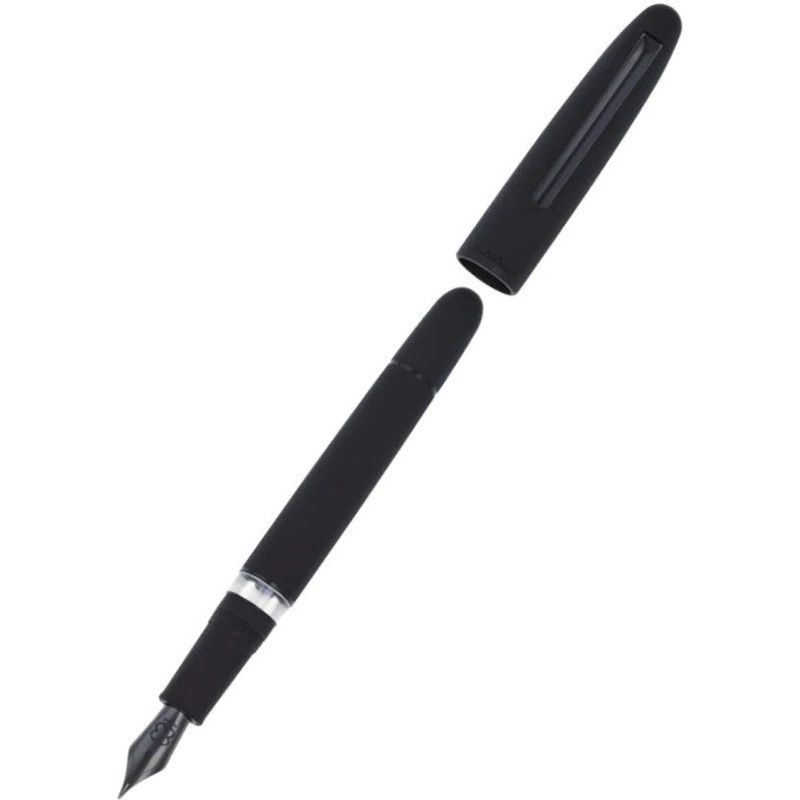 Esterbrook Estie Raven with Button Piston Fountain Pen - Matte Black w/ Black Trim