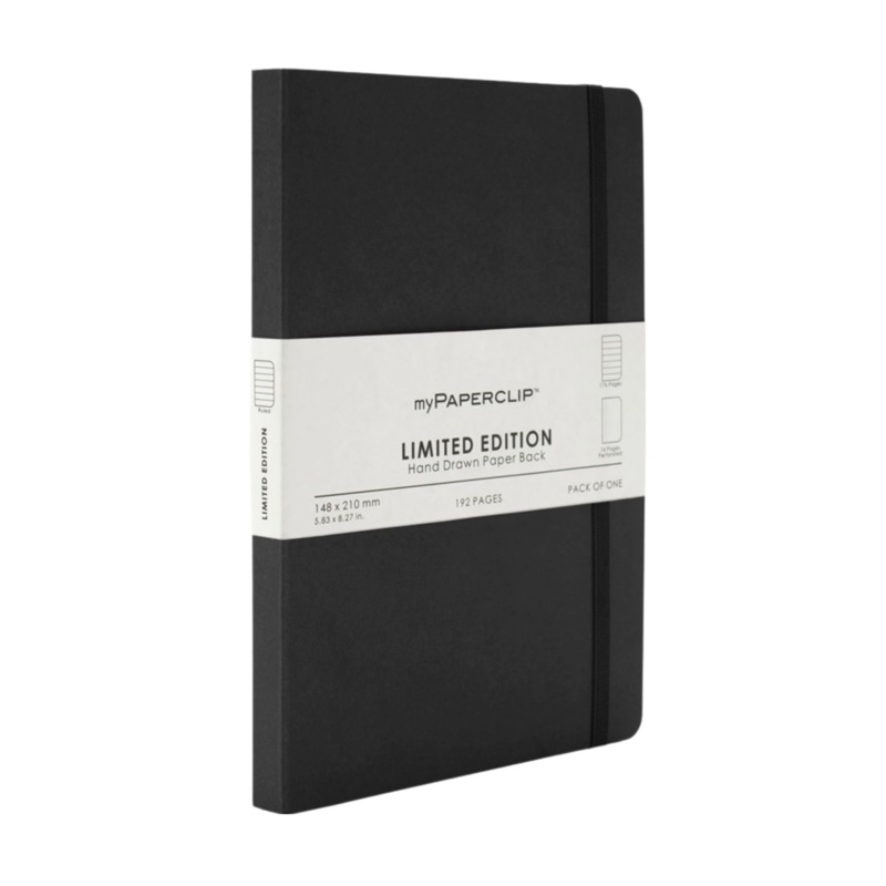 myPAPERCLIP Limited Edition Softcover A5 Notebook - Black