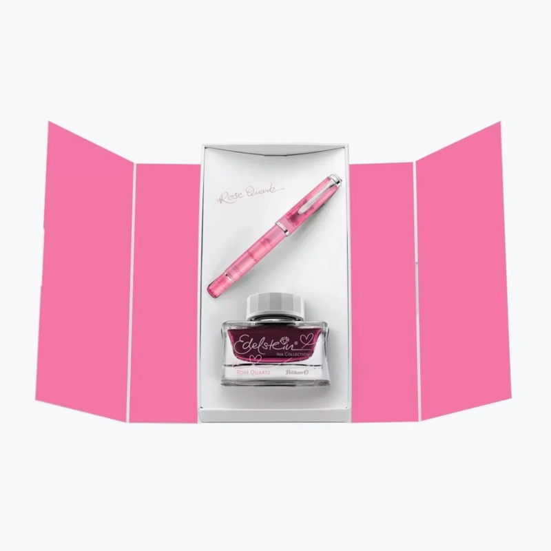 Pelikan M205 Rose Quartz Fountain Pen and Ink Gift Set
