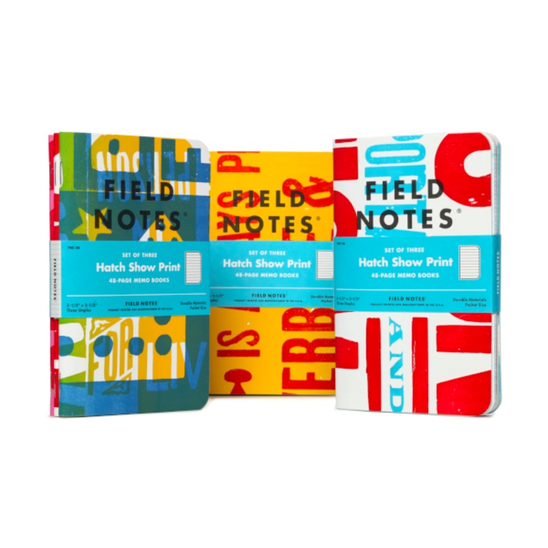 Field Notes Hatch Show Print Memo Books - 3 Pack