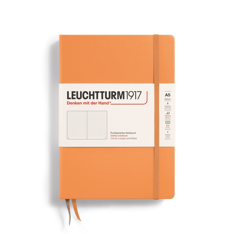 Leuchtturm1917 Notebook Hardcover Medium (A5), 251 Pages, Apricot