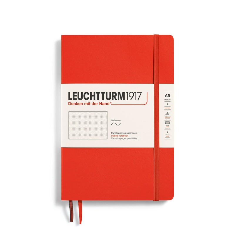 Leuchtturm1917 Notebook Softcover Medium (A5), 123 Pages, Lobster