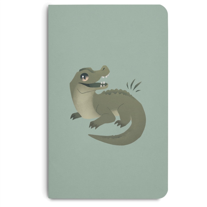 MEMMO Bush Buddies A6 Notebook - Casey Crocodile, Lined