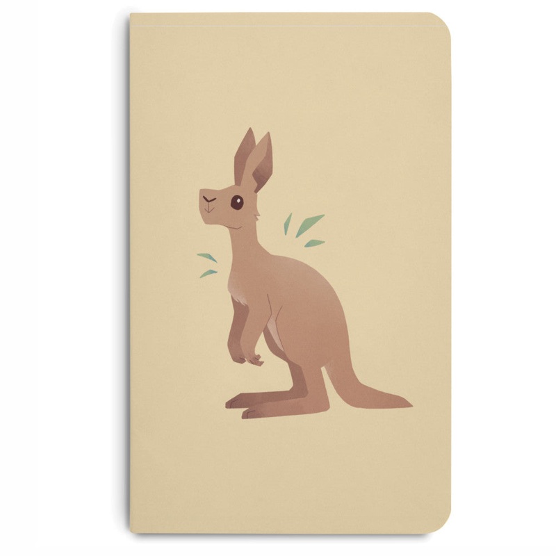 MEMMO Bush Buddies A6 Notebook - Kenny Kangaroo, Lined