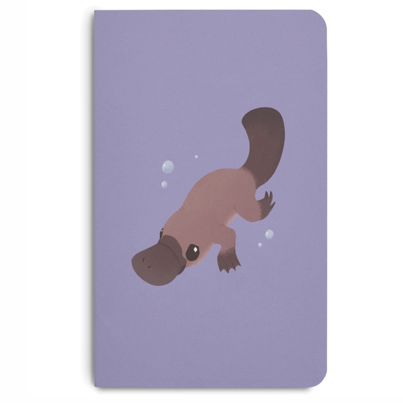 MEMMO Bush Buddies A6 Notebook - Peter Platypus, Lined