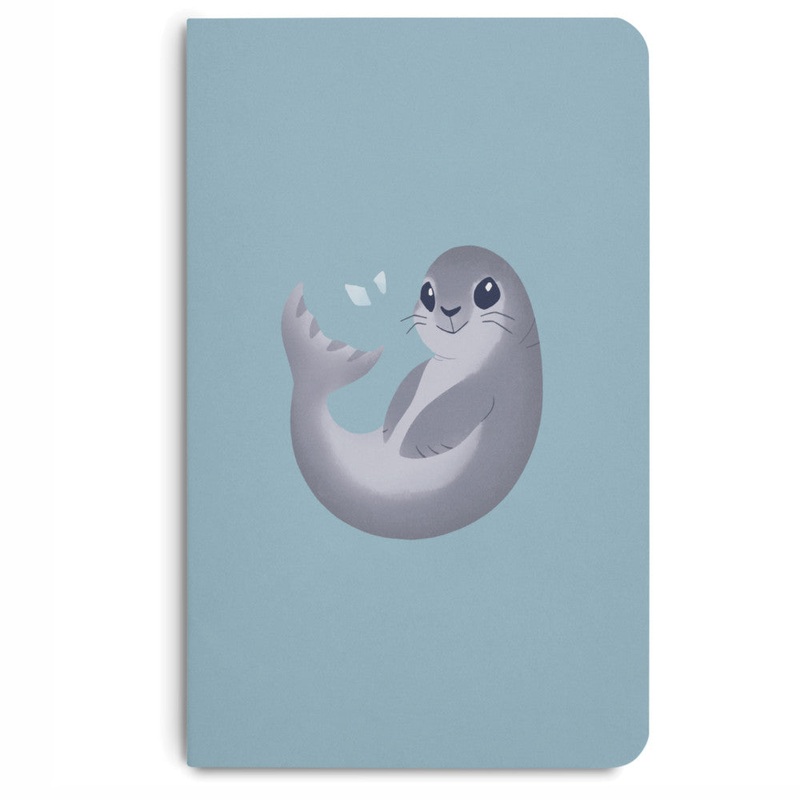 MEMMO Bush Buddies A6 Notebook - Susy Seal, Lined