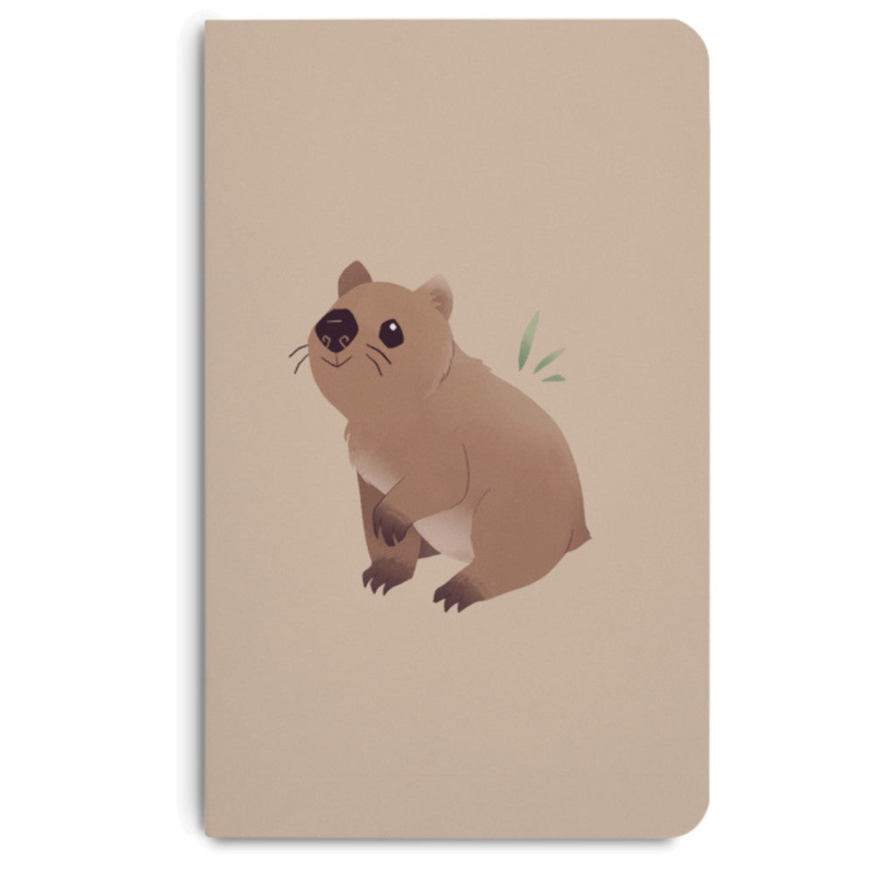 MEMMO Bush Buddies A6 Notebook - Walter Wombat, Lined