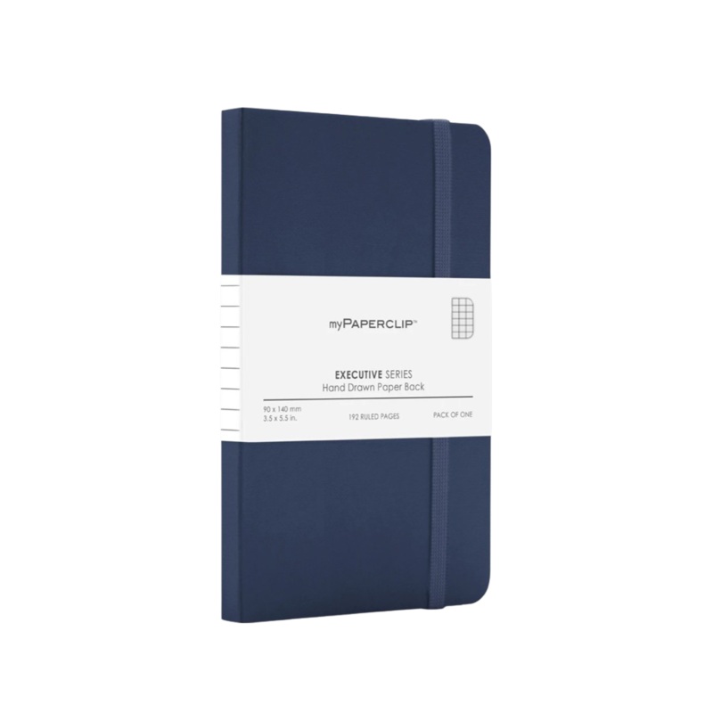myPAPERCLIP Executive Series Softcover A6 Notebook - Blue