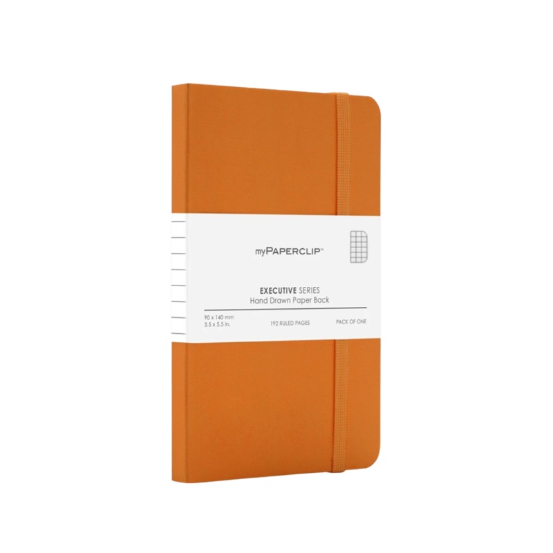 myPAPERCLIP Executive Series Softcover A6 Notebook - Orange