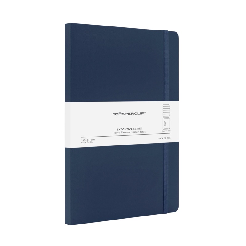 myPAPERCLIP Executive Series Softcover Large Notebook - Blue