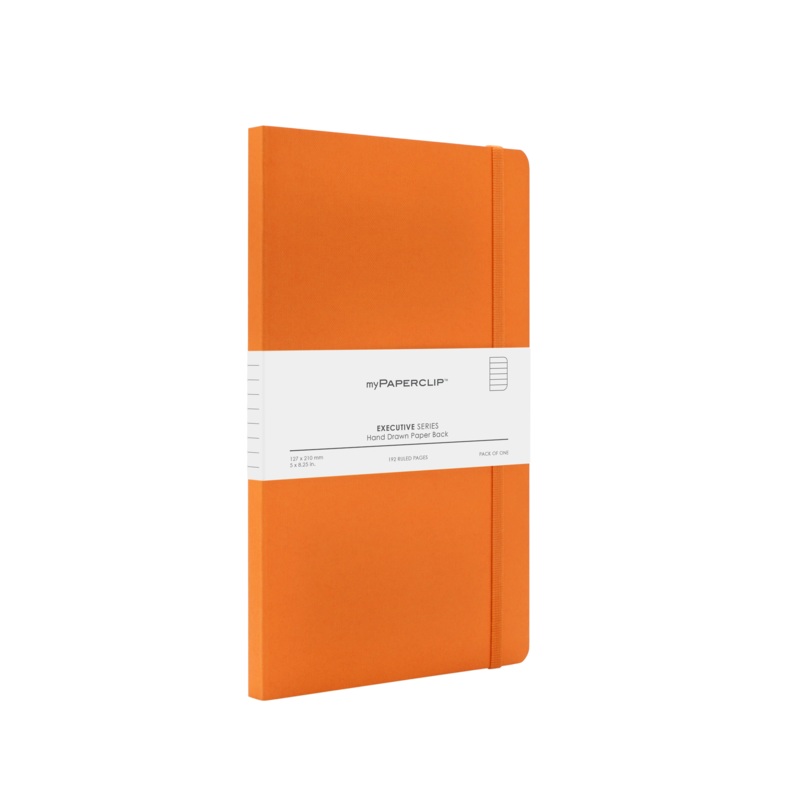 myPAPERCLIP Executive Series Softcover Medium Notebook - Orange