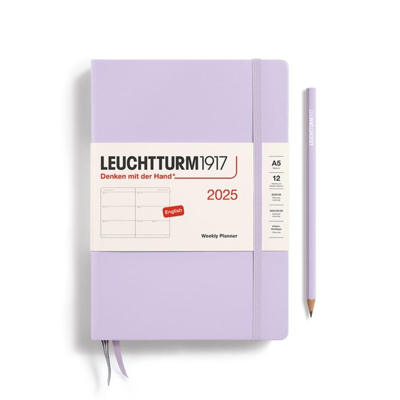 *Clearance* Leuchtturm1917 - 2025 Weekly Planner (A5), Hardcover, Lilac