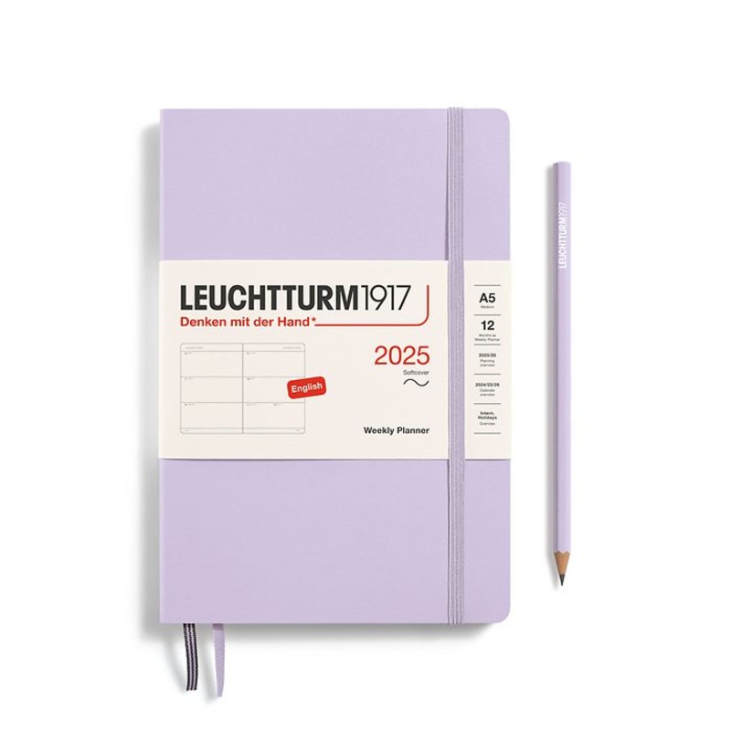 *Clearance* Leuchtturm1917 - 2025 Weekly Planner (A5), Softcover, Lilac
