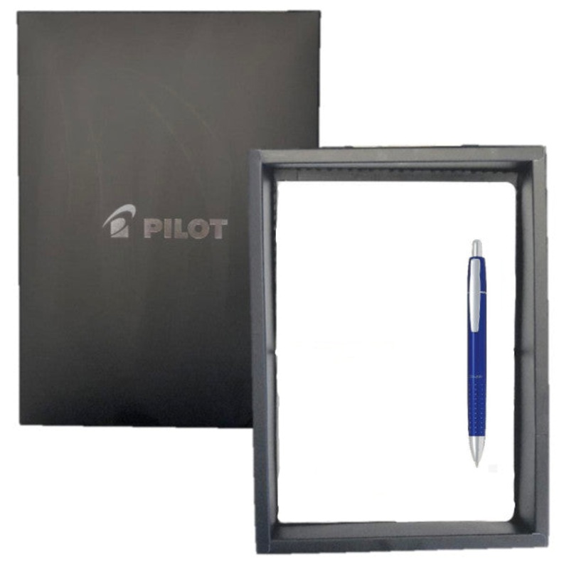 *Clearance* Pilot Coupe Retractable Ballpoint Pen Gift Set - Metallic Blue