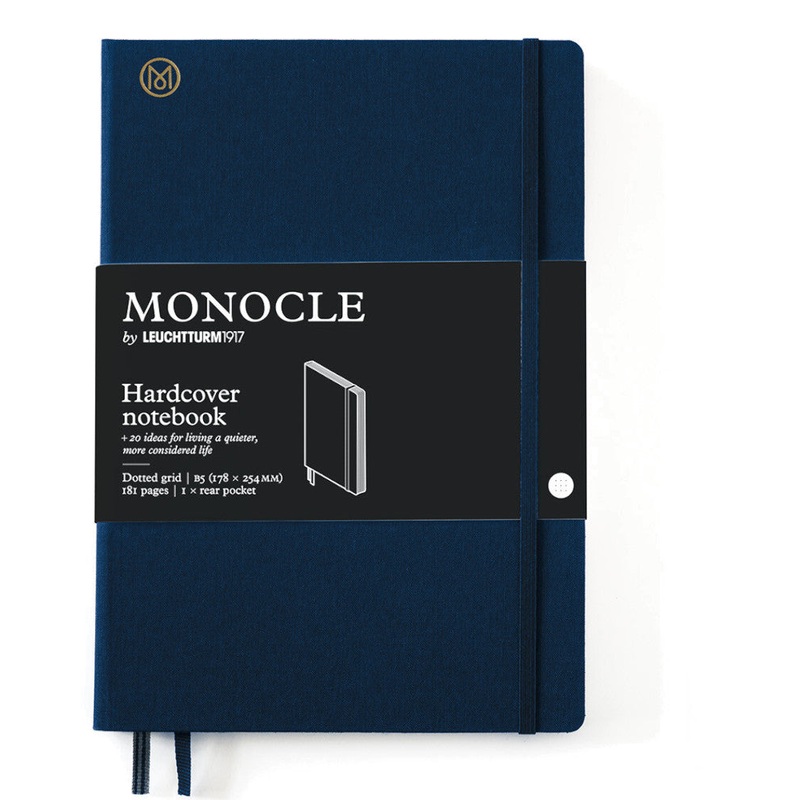 Monocle by Leuchtturm1917 Hardcover (B5) Notebook - Navy Dotted