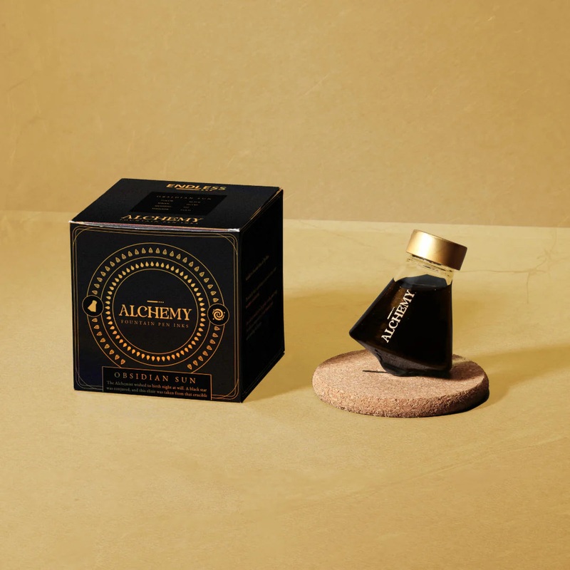 Endless LABS.05 Alchemy Fountain Pen Ink - Stardust - Obsidian Sun 45ml