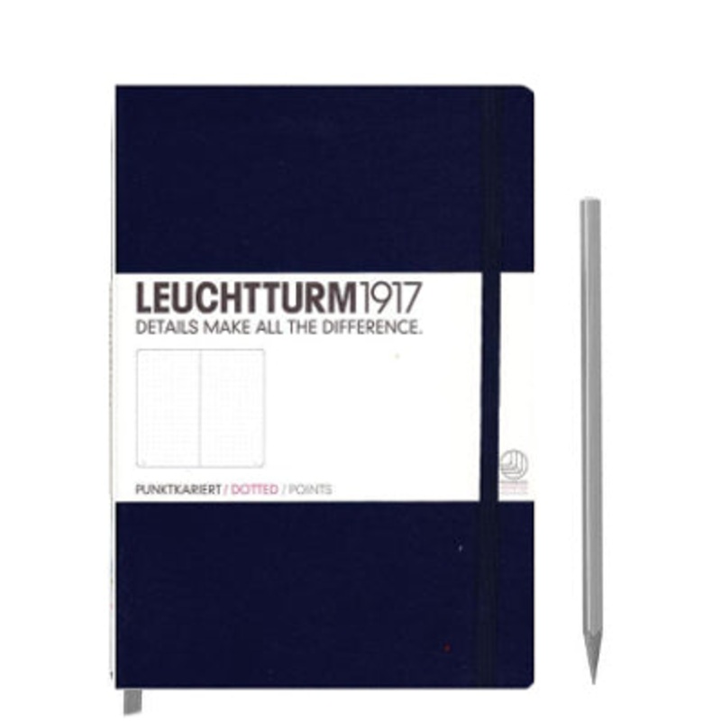 Leuchtturm1917 Medium (A5) Notebook - Navy Dotted