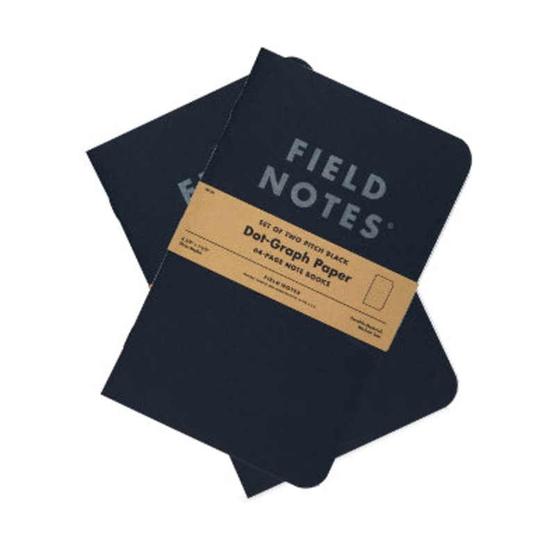 Field Notes Pitch Black Dot Graphed Large Notebook (2)