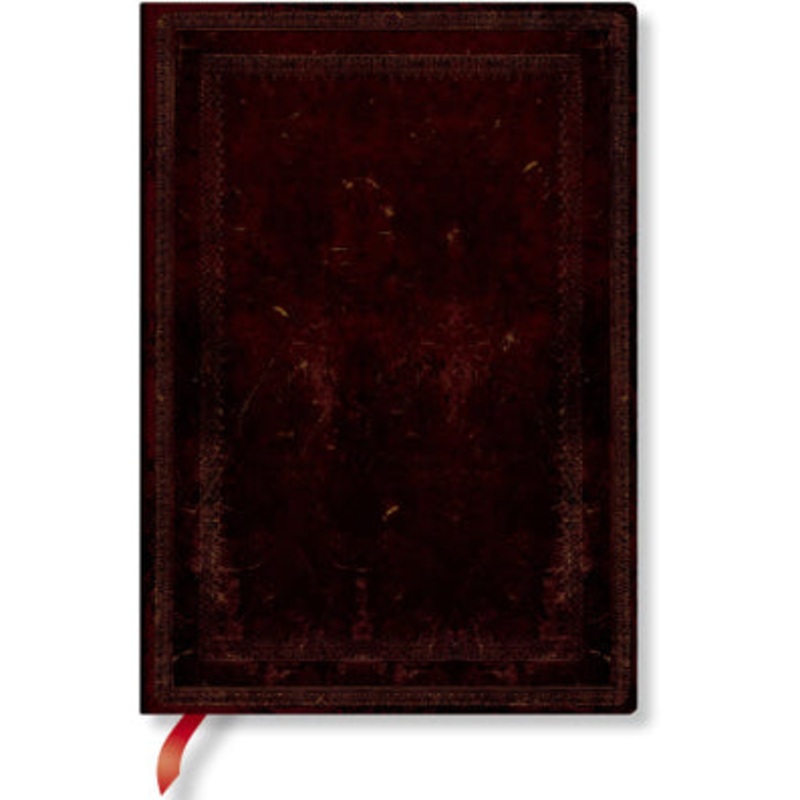 Paperblanks Flexi Black Moroccan Bold Midi Lined Journal, 176pages