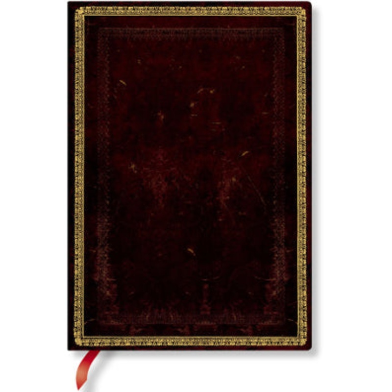 Paperblanks Flexi Black Moroccan Midi Lined Journal, 176pages