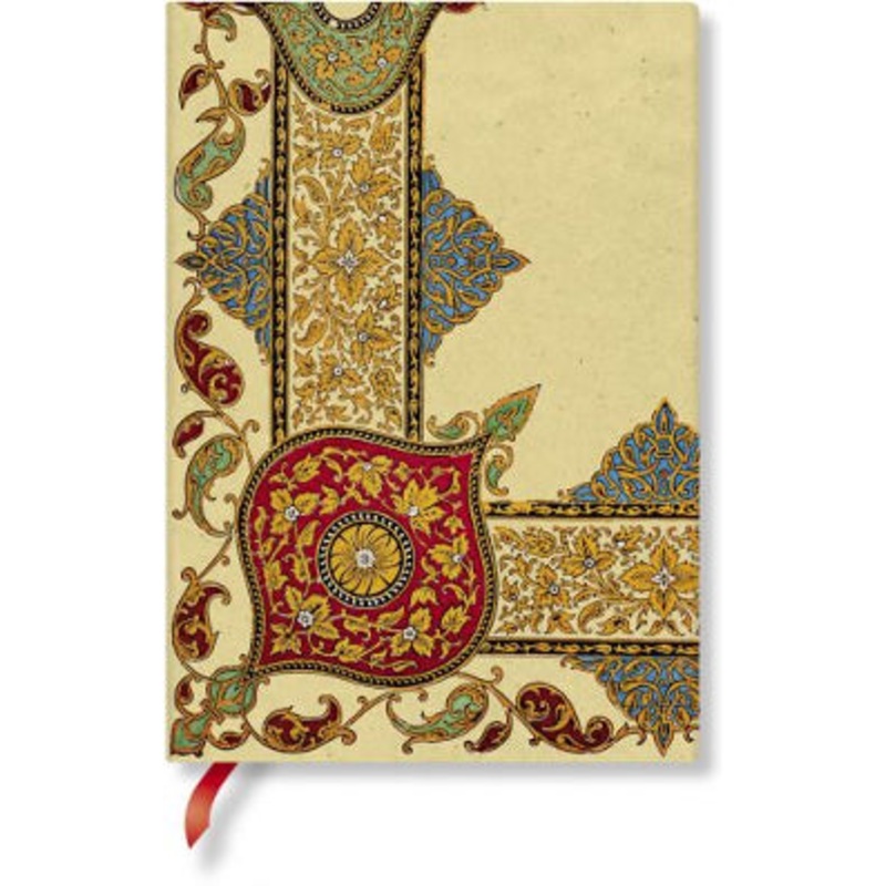 Paperblanks Flexi Visions of Paisley Ivory Kraft Midi Lined Journal, 176pages