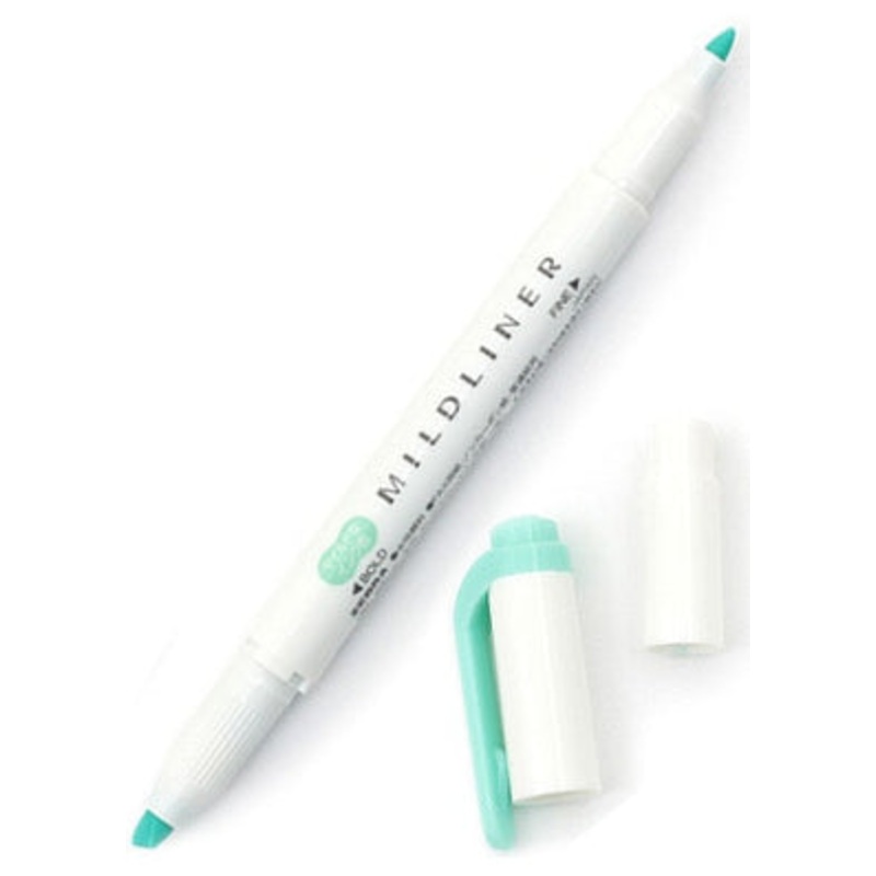 Zebra Mildliner Double Tip Blue Green Highlighter