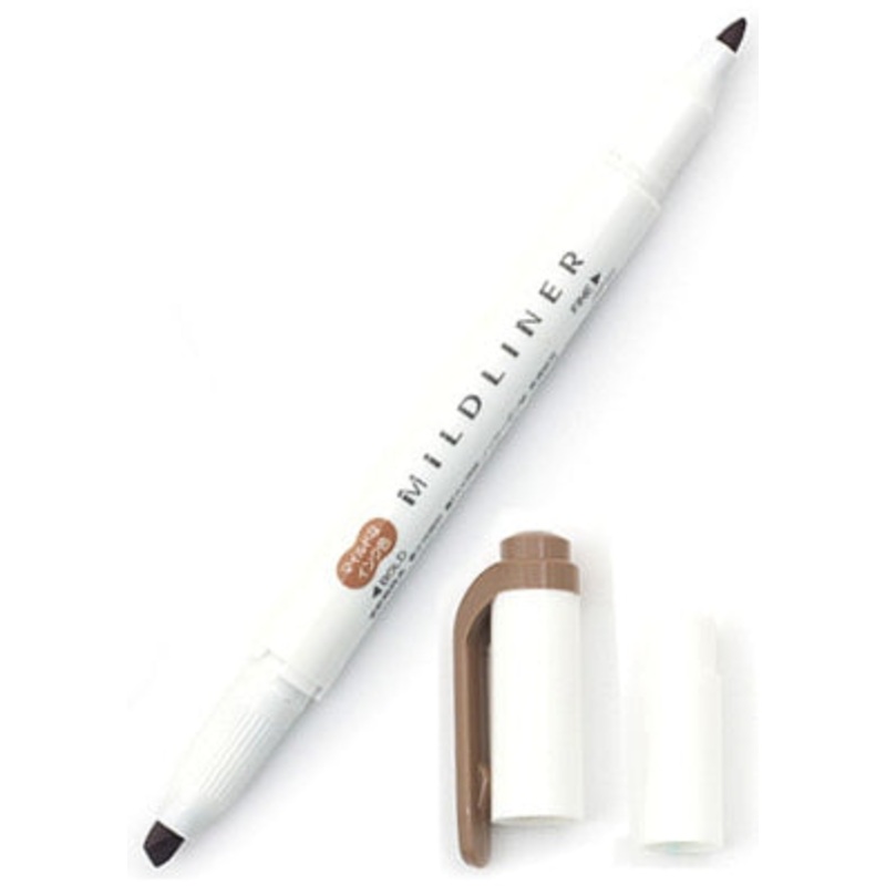 Zebra Mildliner Double Tip Mild Brown Highlighter