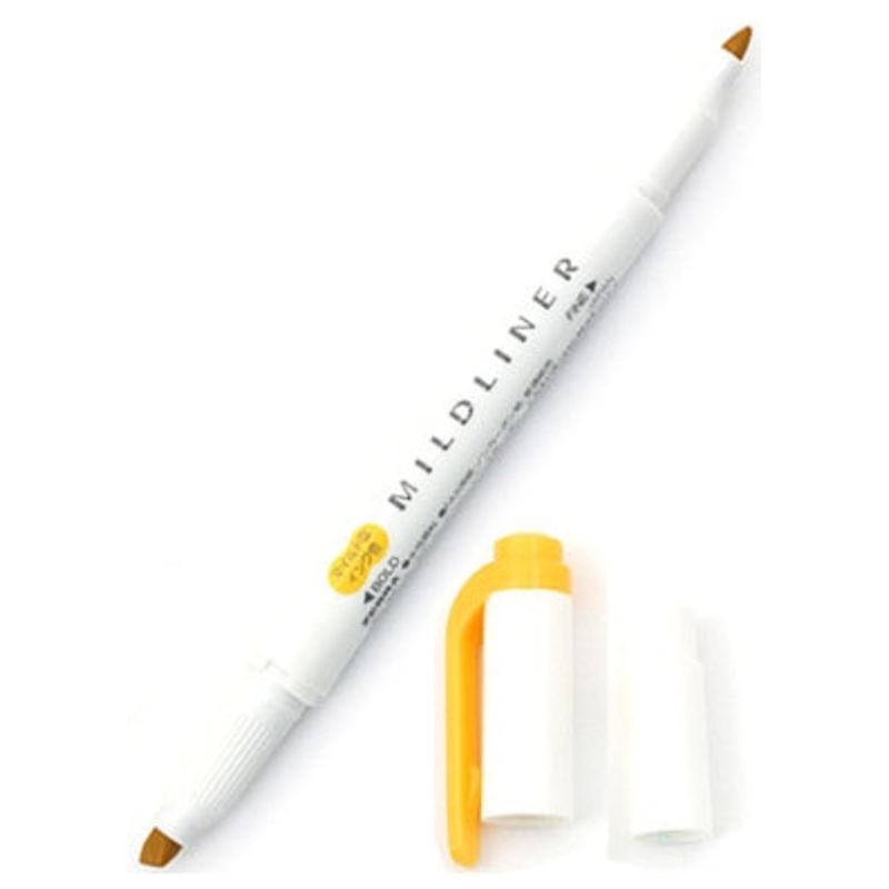 Zebra Mildliner Double Tip Mild Gold Highlighter