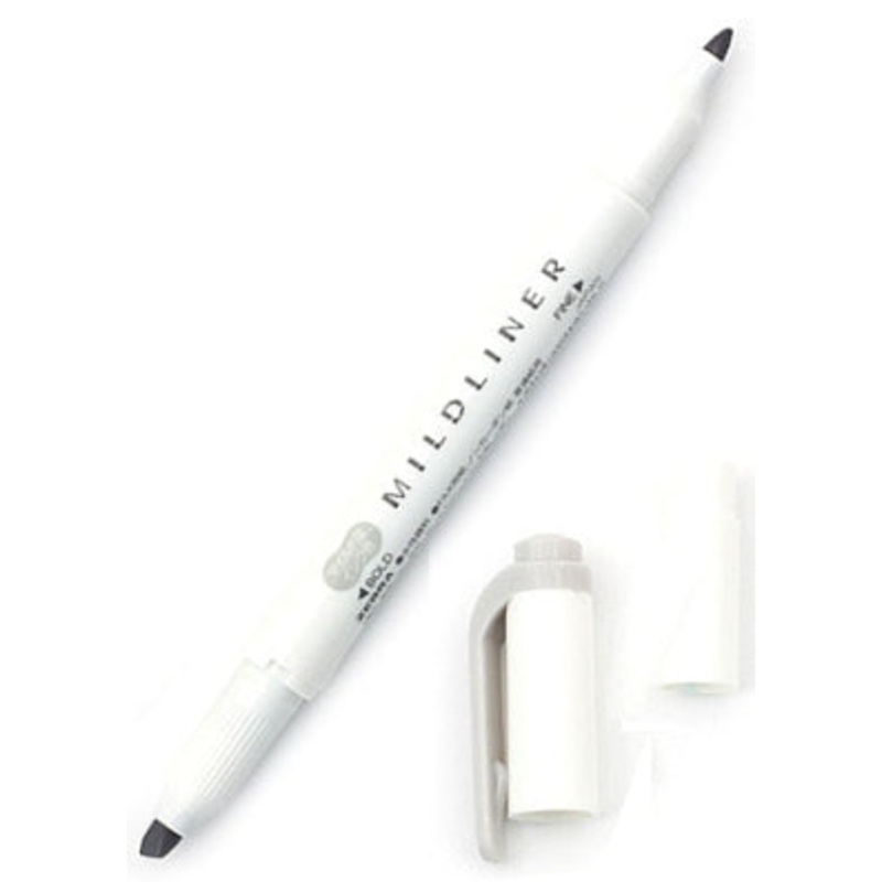 Zebra Mildliner Double Tip Mild Gray Highlighter