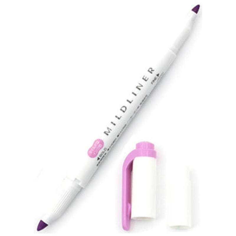 Zebra Mildliner Double Tip Mild Magenta Highlighter