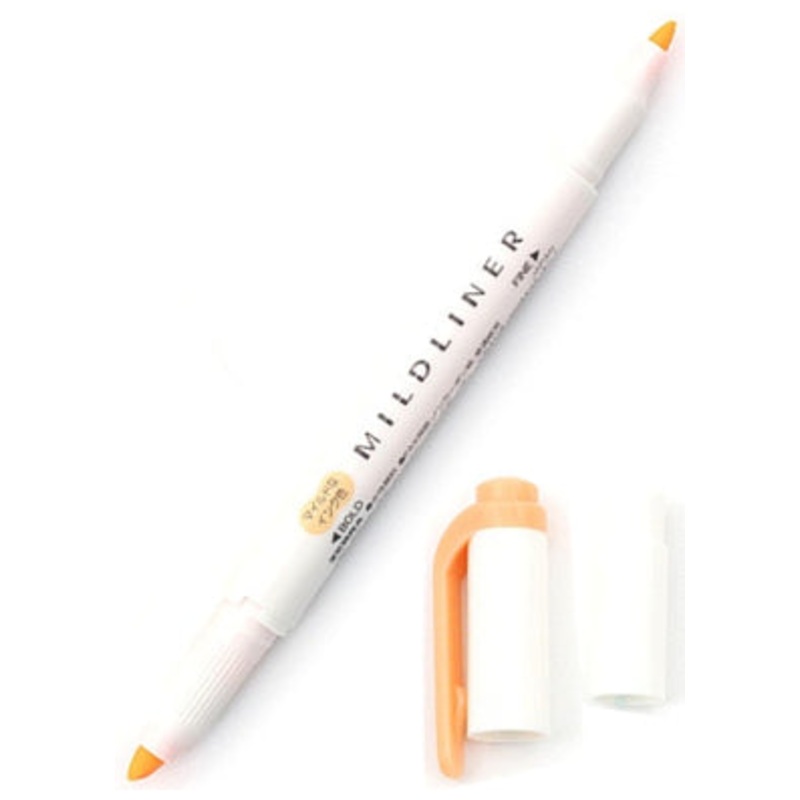 Zebra Mildliner Double Tip Mild Orange Highlighter