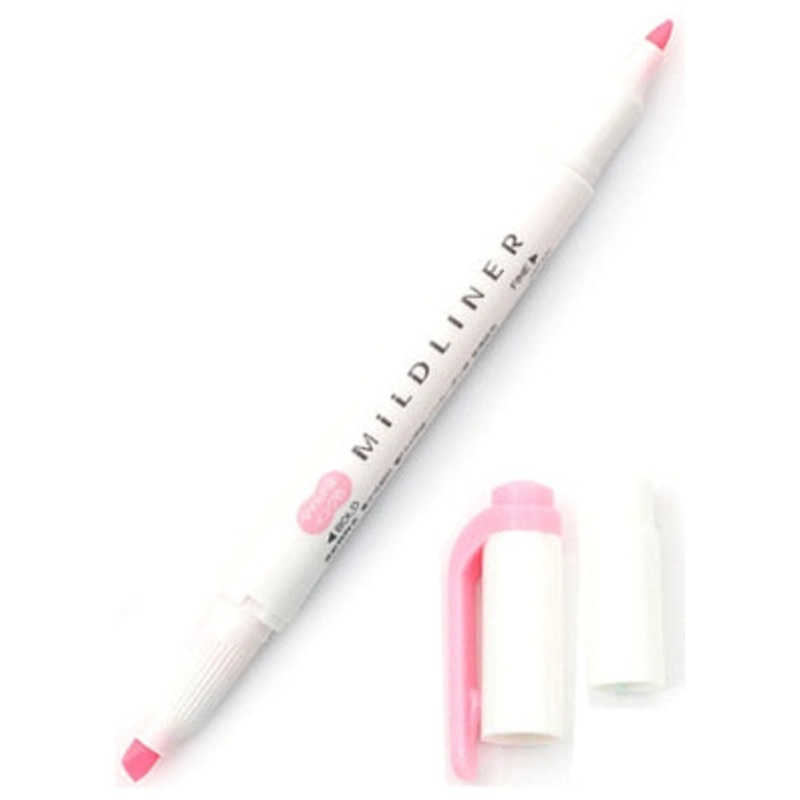 Zebra Mildliner Double Tip Mild Pink Highlighter