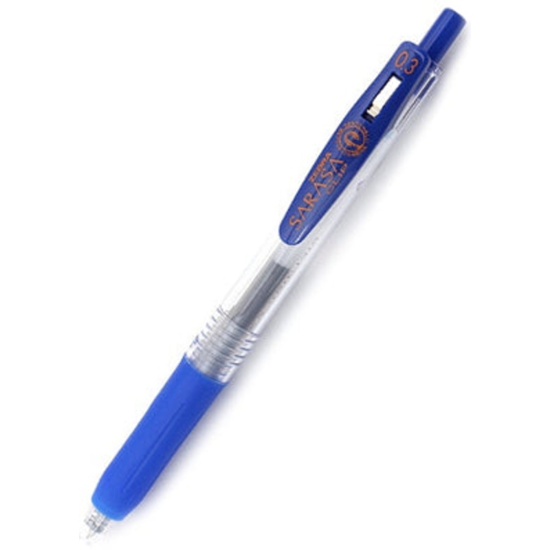 Zebra Sarasa Clip Gel 0.3mm Blue Rollerball Pen