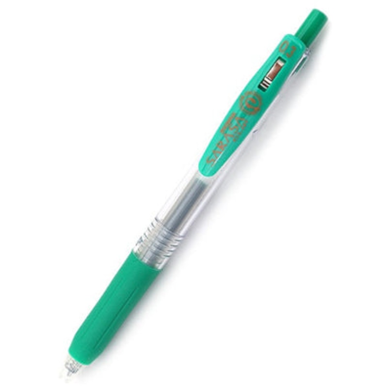Zebra Sarasa Clip Gel 0.3mm Green Rollerball Pen