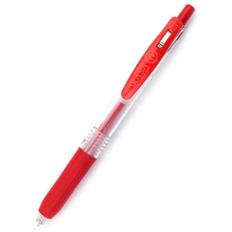 Zebra Sarasa Clip Gel 0.3mm Red Rollerball Pen