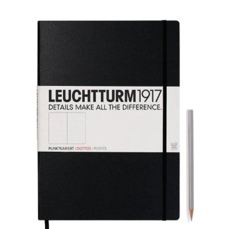 Leuchtturm1917 Master (A4+) Notebook - Black Dotted