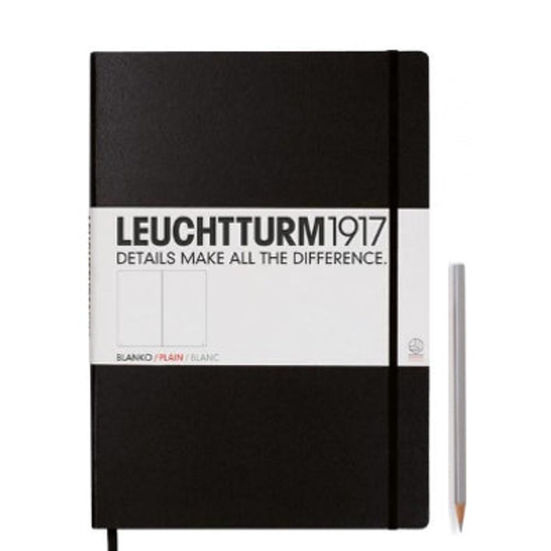 Leuchtturm1917 Master (A4+) Notebook - Black Plain