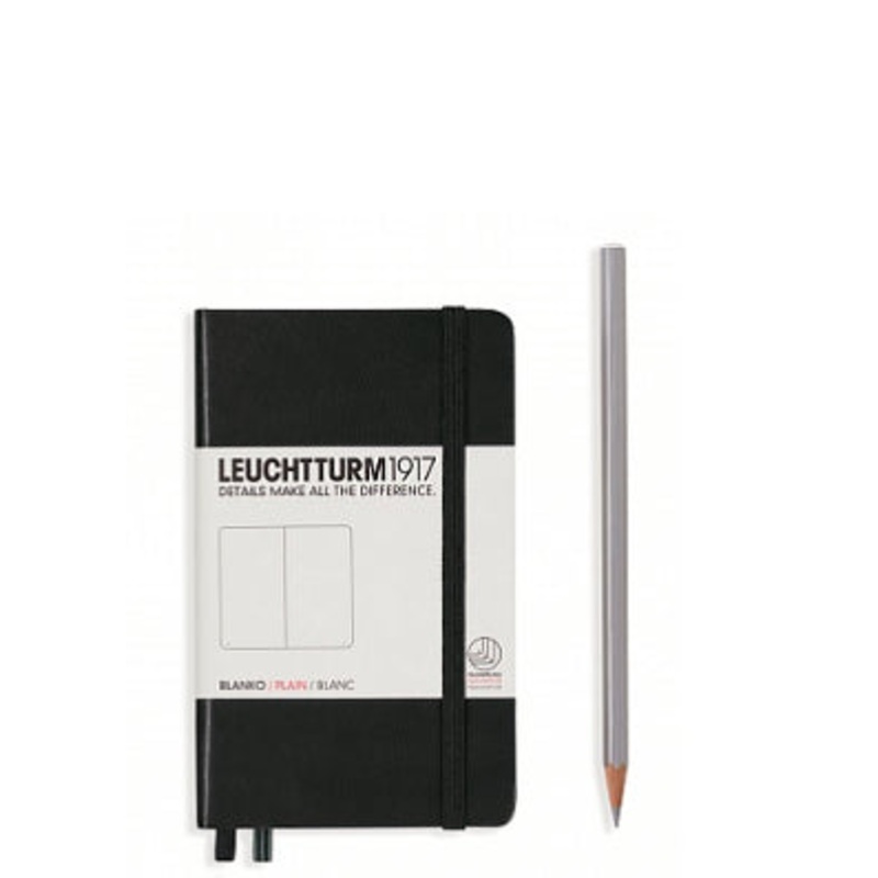 Leuchtturm1917 Pocket (A6) Notebook - Black Plain