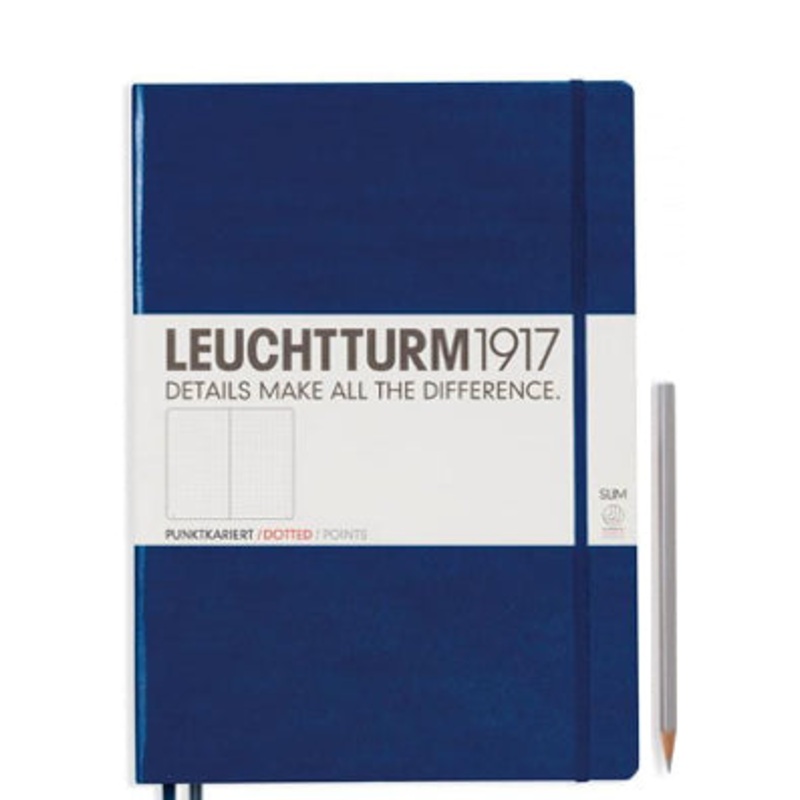Leuchtturm1917 Slim Master (A4+) Notebook - Navy Blue Dotted